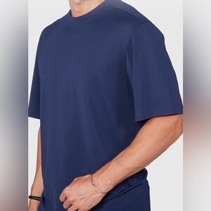 Peter Millar Summer Comfort T-Shirt Mens LT No Logo Navy Stretch Golf Travel